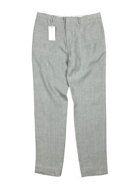 COS Linen Tailored Fit Trousers Light Grey Melange NWT — Size 32R